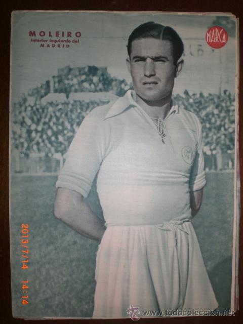 Collezionismo sportivo: ANTIGUA LAMINA DE MARCA - MOLEIRO DEL MADRID