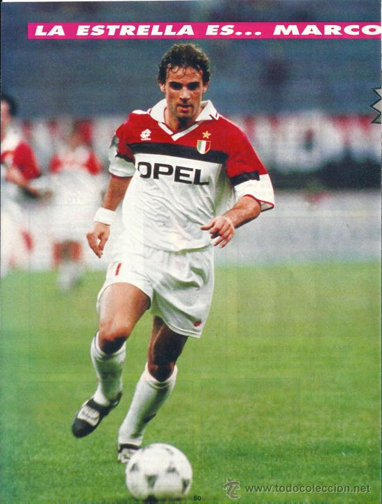 Collezionismo sportivo: AC. MILAN: Minip&oacute;ster de MARCO SIMONE. 1997