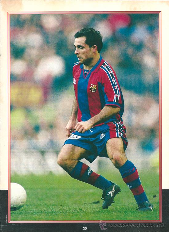 Coleccionismo deportivo: BAR&Ccedil;A: Minip&oacute;ster de SERGI BARJU&Aacute;N. 1996 - Foto 1