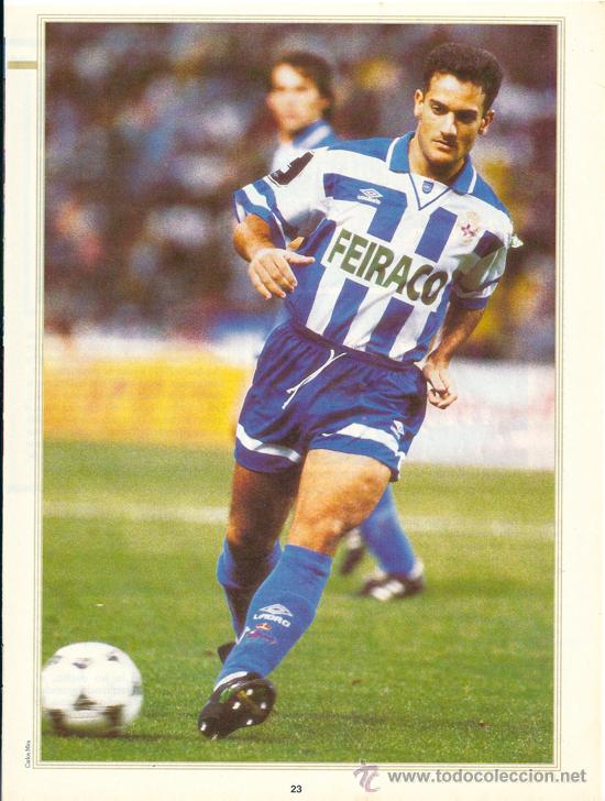 Collezionismo sportivo: DEPORTIVO DE LA CORU&Ntilde;A: Minip&oacute;ster de JAVI MANJAR&Iacute;N. 1996