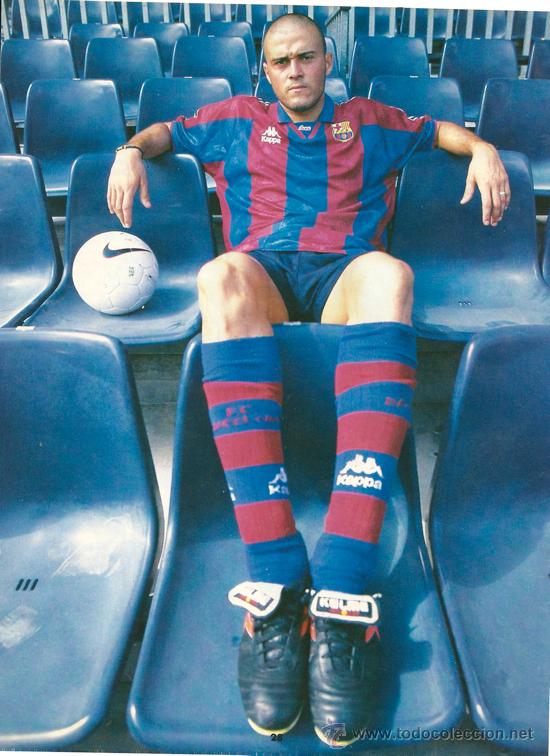 Coleccionismo deportivo: BAR&Ccedil;A: Minip&oacute;ster de LU&Iacute;S ENRIQUE. 1997 - Foto 1