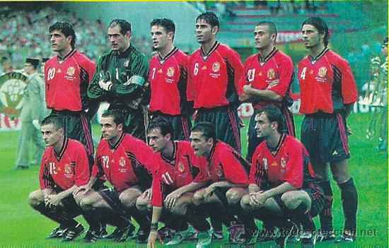 Sammelleidenschaft Sport: SELECCI&Oacute;N ESPA&Ntilde;OLA DE F&Uacute;TBOL: Recorte de 1998 ( Mundial de Francia: Espa&ntilde;a-Bulgaria )