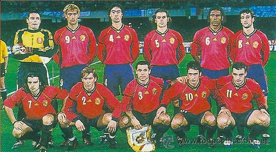 Sammelleidenschaft Sport: SELECCI&Oacute;N ESPA&Ntilde;OLA DE F&Uacute;TBOL: Recorte de los &uacute;ltimos a&ntilde;os 90