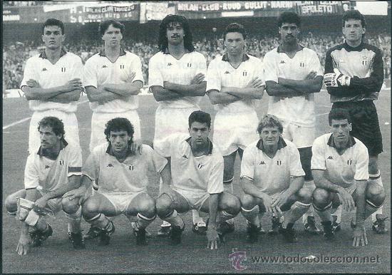 Sammelleidenschaft Sport: A.C. MILAN: Recorte del equipo Campe&oacute;n de Europa en 1989