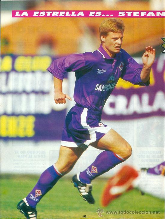 Collectionnisme sportif: A.C. FIORENTINA: Minip&oacute;ster de STEFAN SCHWARTZ. Mediados de los a&ntilde;os 90