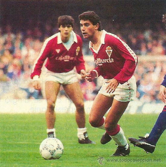 Collectionnisme sportif: REAL MURCIA: Recorte de MANOLO. Mediados de los a&ntilde;os 80