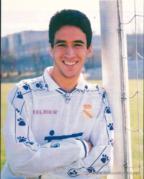 Collezionismo sportivo: REAL MADRID: Gran recorte de RA&Uacute;L. Mediados de los a&ntilde;os 90