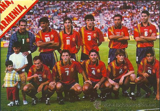 Collezionismo sportivo: SELECCI&Oacute;N ESPA&Ntilde;OLA DE F&Uacute;TBOL: Recorte de mediados de los a&ntilde;os 90 (Espa&ntilde;a 1-Armenia 0 )