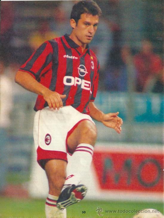 Sammelleidenschaft Sport: MILAN AC: Minip&oacute;ster de ANDR&Eacute; CRUZ. Finales de los a&ntilde;os 90