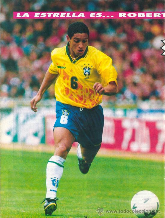 Collezionismo sportivo: SELECCI&Oacute;N DE F&Uacute;TBOL DE BRASIL: Minip&oacute;ster de ROBERTO CARLOS