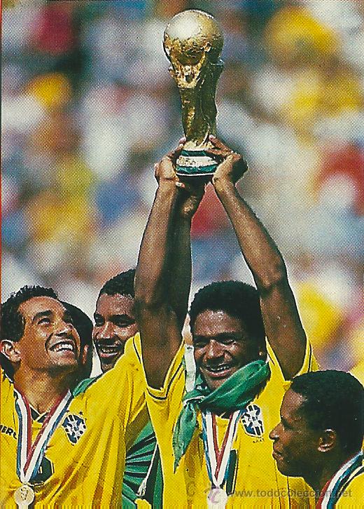 Sammelleidenschaft Sport: SELECCI&Oacute;N DE F&Uacute;TBOL DE BRASIL: Recorte de MAZINHO con la Copa del Mundo de 1994