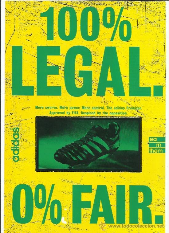 Memoria montón cúbico hoja publicitaria adidas predator años 90 - - Comprar Carteles de Fútbol  Antiguos en todocoleccion - 39048527