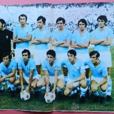 Coleccionismo deportivo: POSTER GRANDE RC CELTA DE VIGO 73/74 - AS COLOR LIGA FUTBOL 1973/1974 - ALINEACION - 