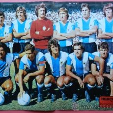 Coleccionismo deportivo: POSTER GRANDE HERCULES CF 75/76 - AS COLOR LIGA FUTBOL 1975/1976 - ALINEACION - 