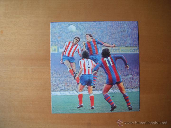 Coleccionismo deportivo: RECORTE DON BALON. BARCELONA C.F.- AT.MADRID. (ASENSI, L.PEREIRA, CAPON, FORTES). A&Ntilde;OS 70' .