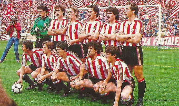 Colecionismo desportivo: ATHLETIC DE BILBAO: Recorte de un equipo de los primeros a&ntilde;os 80