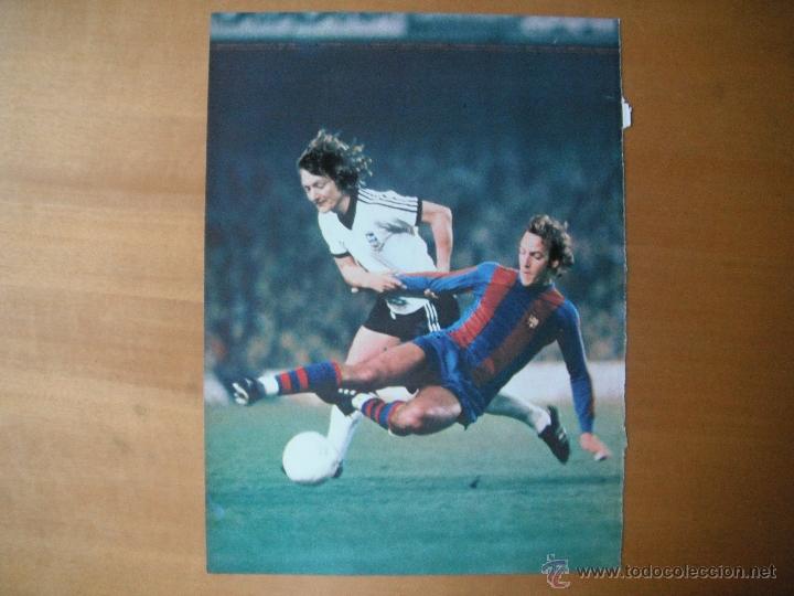 Coleccionismo deportivo: POSTER DON BALON 1/2 PAGINA. NEESKENS (F.C.BARCELONA) AL DORSO PORTADA D.BALON IRIBAR. A&Ntilde;O 79