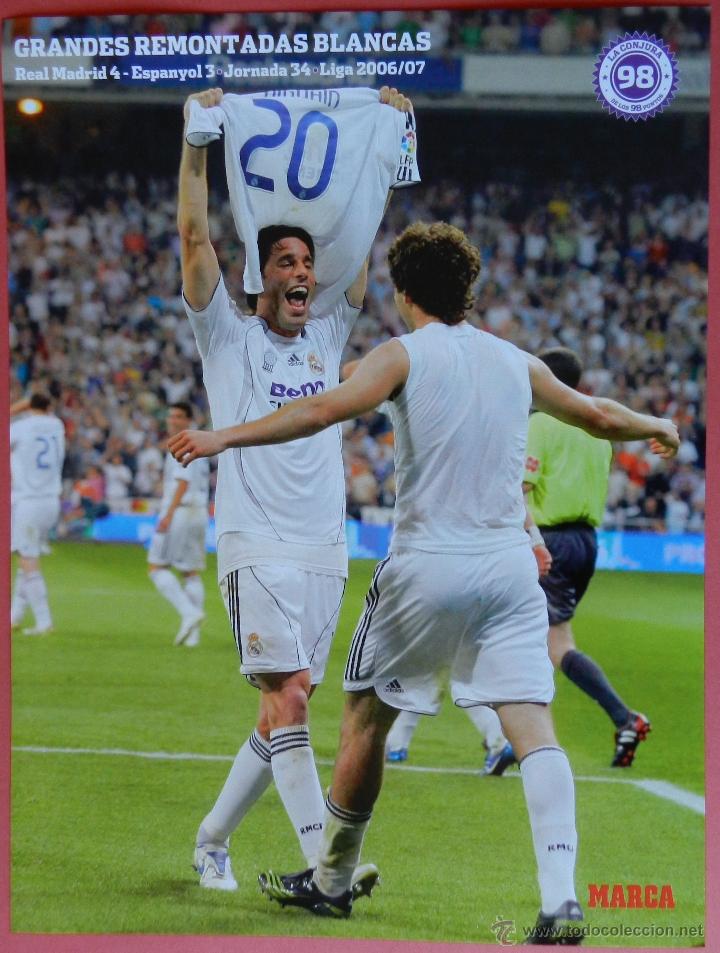 Collezionismo sportivo: POSTER GRANDE HIGUAIN -  VAN NISTELROOY REAL MADRID - DIARIO MARCA GRANDES REMONTADAS