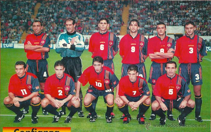 Colecionismo desportivo: SELECCI&Oacute;N ESPA&Ntilde;OLA DE F&Uacute;TBOL: Gran recorte de finales de los 90