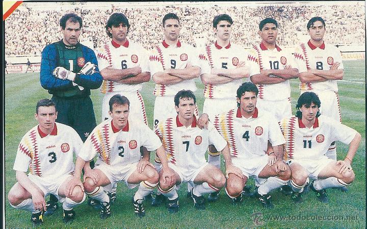 Colecionismo desportivo: SELECCI&Oacute;N ESPA&Ntilde;OLA DE F&Uacute;TBOL: Recorte de mediados de los 90