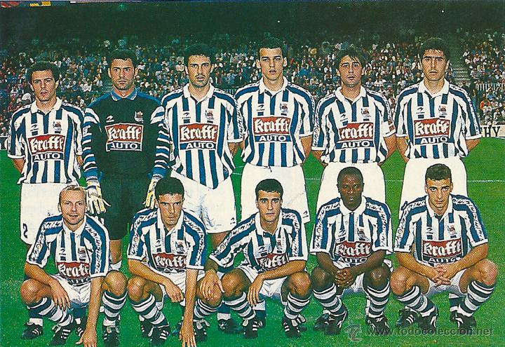 Colecionismo desportivo: REAL SOCIEDAD: Recorte de finales de los a&ntilde;os 90