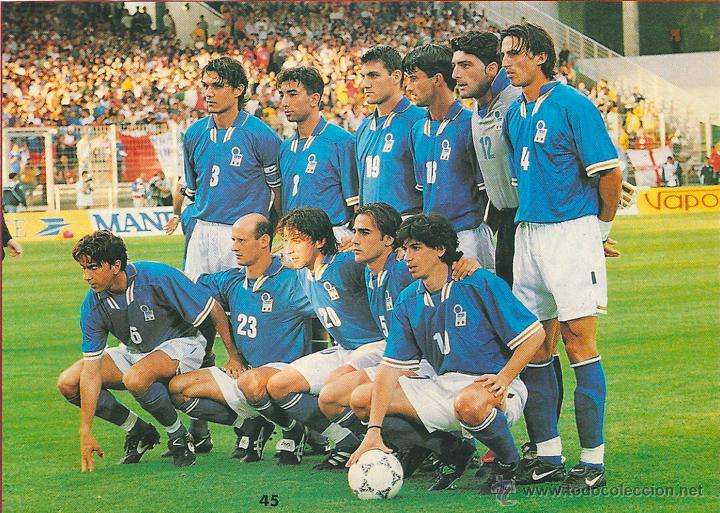 Colecionismo desportivo: SELECCI&Oacute;N DE FUTBOL DE ITALIA: Recorte de finales de los a&ntilde;os 90