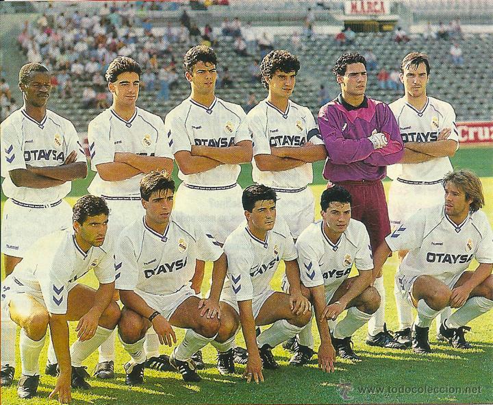 Collezionismo sportivo: REAL MADRID: Recorte del filial REAL MADRID B, temporada 91-92
