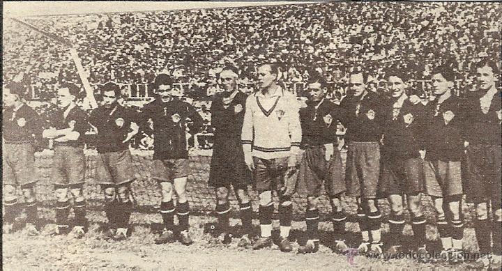Collectionnisme sportif: SELECCION ESPA&Ntilde;OLA DE F&Uacute;TBOL: Recorte de 1929 (Espa&ntilde;a 4-Inglaterra 3 )