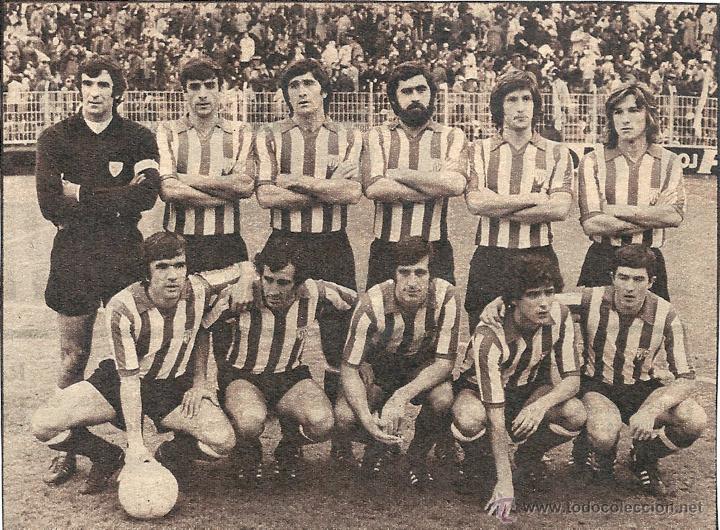 Collectionnisme sportif: ATHLETIC DE BILBAO: Recorte de un equipo de finales de los a&ntilde;os 70