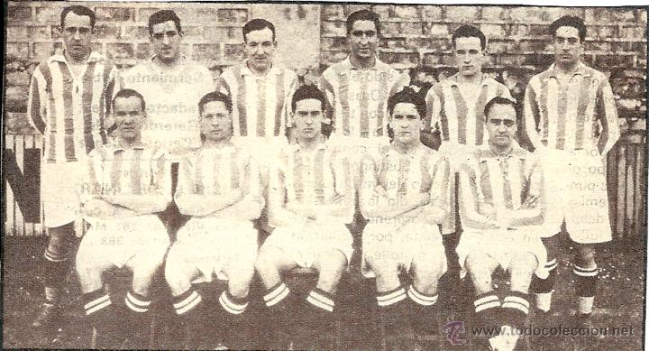 Collectionnisme sportif: REAL SOCIEDAD: Recorte de un equipo de la temporada 29-30