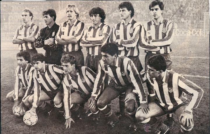 Collectionnisme sportif: ATL&Eacute;TICO DE MADRID: Gran recorte de los primeros a&ntilde;os 90