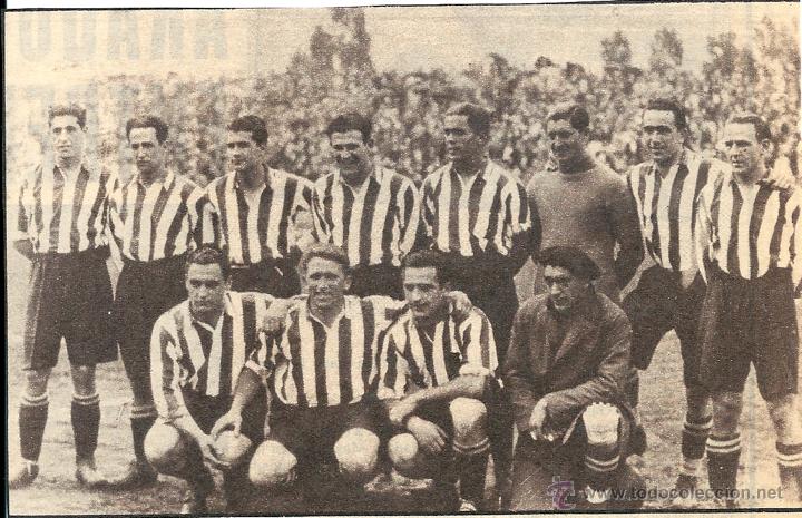 Collectionnisme sportif: ATHLETIC DE BILBAO: RECORTE DE UN GRAN EQUIPO DE LOS A&Ntilde;OS 30