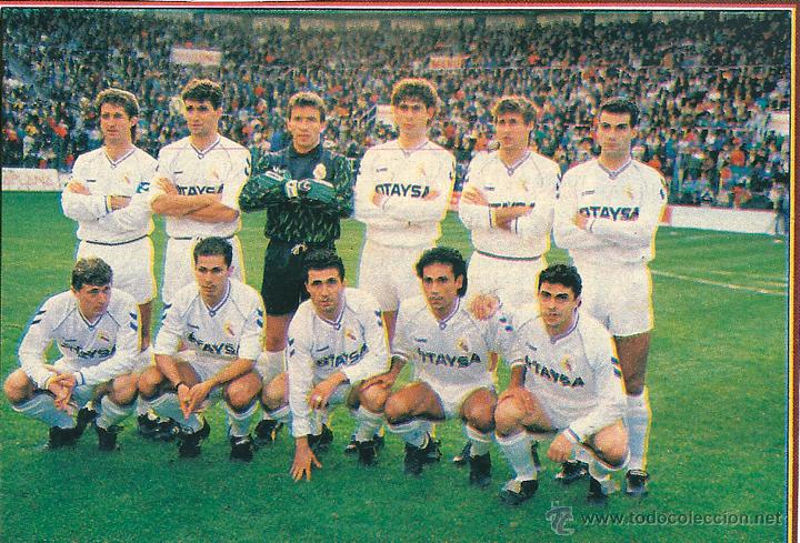 Collezionismo sportivo: REAL MADRID: Recorte de los primeros a&ntilde;os 90