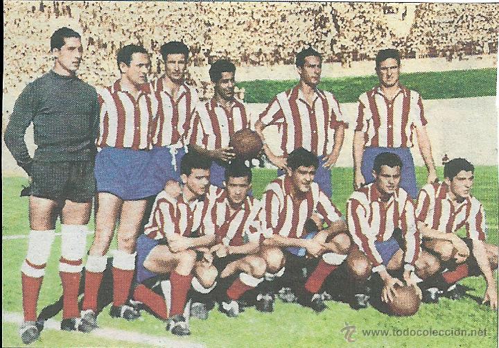 Collezionismo sportivo: ATL&Eacute;TICO DE MADRID: Recorte de un equipo de la temporada 55-56