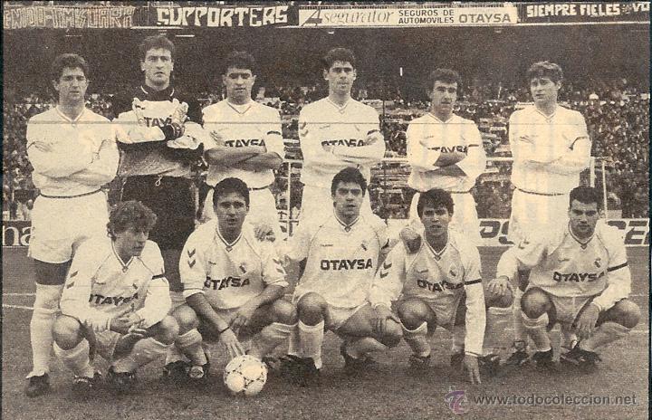 Collezionismo sportivo: REAL MADRID: Recorte de un equipo de la temporada 90-91