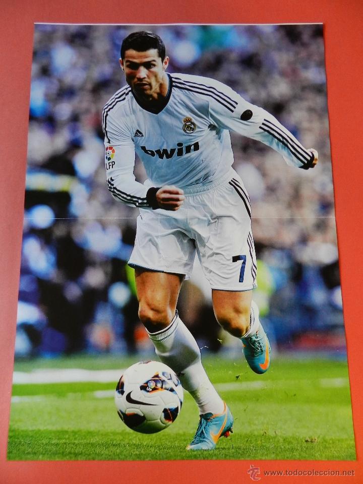 Coleccionismo deportivo: POSTER CRISTIANO RONALDO (REAL MADRID) - ISCO (MALAGA CF) 12/13 - FUTBOLISTA LIGA 2012/2013