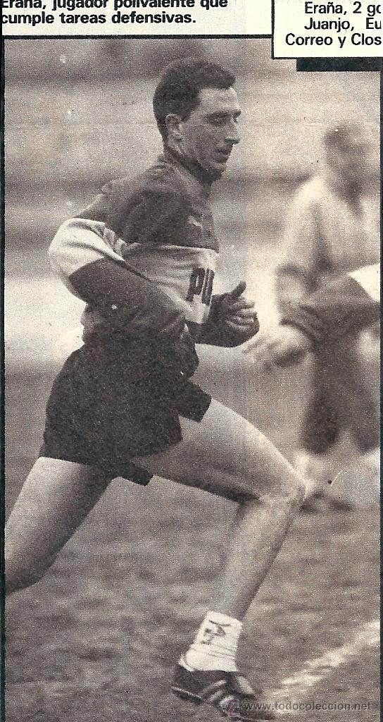 Collezionismo sportivo: REAL MURCIA: Recorte de I&Ntilde;AKI ERA&Ntilde;A. Hacia 1990