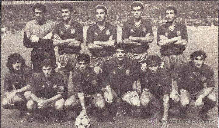 Collezionismo sportivo: SELECCI&Oacute;N ESPA&Ntilde;OLA DE F&Uacute;TBOL: Recorte de finales de los a&ntilde;os 80