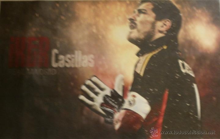 Coleccionismo deportivo: &Oacute;leo de Casillas (50 x 80 cms) - Foto 1