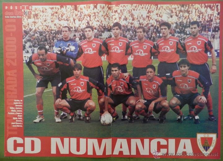 Sports collectibles: POSTER CD NUMANCIA 2000/2001 - REVISTA DON BALON LIGA 00/01 FUTBOL ALINEACION TEMPORADA