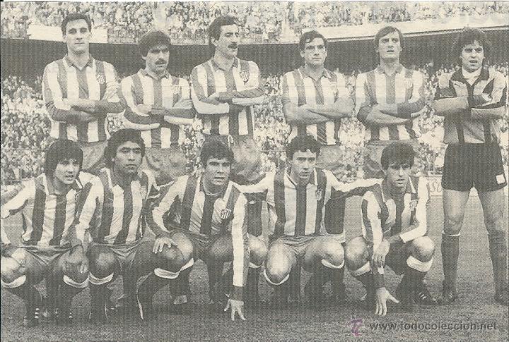 Sammelleidenschaft Sport: ATL&Eacute;TICO DE MADRID: Recorte de un equipo de la temporada 84-85