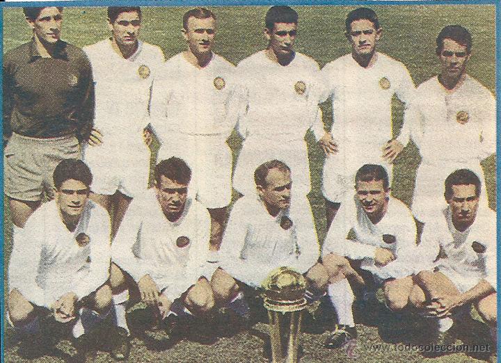 Sammelleidenschaft Sport: REALMADRID: Recorte del equipo Campe&oacute;n de la Copa Intercontinental en 1960