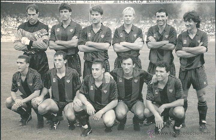 Sammelleidenschaft Sport: BAR&Ccedil;A. Recorte de un equipo de la temporada 90-91