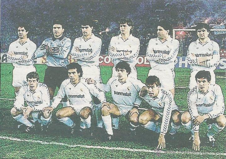 Sammelleidenschaft Sport: REAL MADRID: Recorte de un equipo de la temporada 87-88