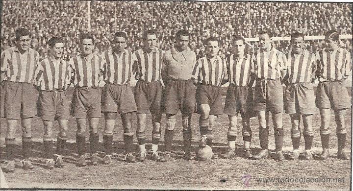 Sammelleidenschaft Sport: ATL&Eacute;TICO DE MADRID: Recorte de un equipo de 1935