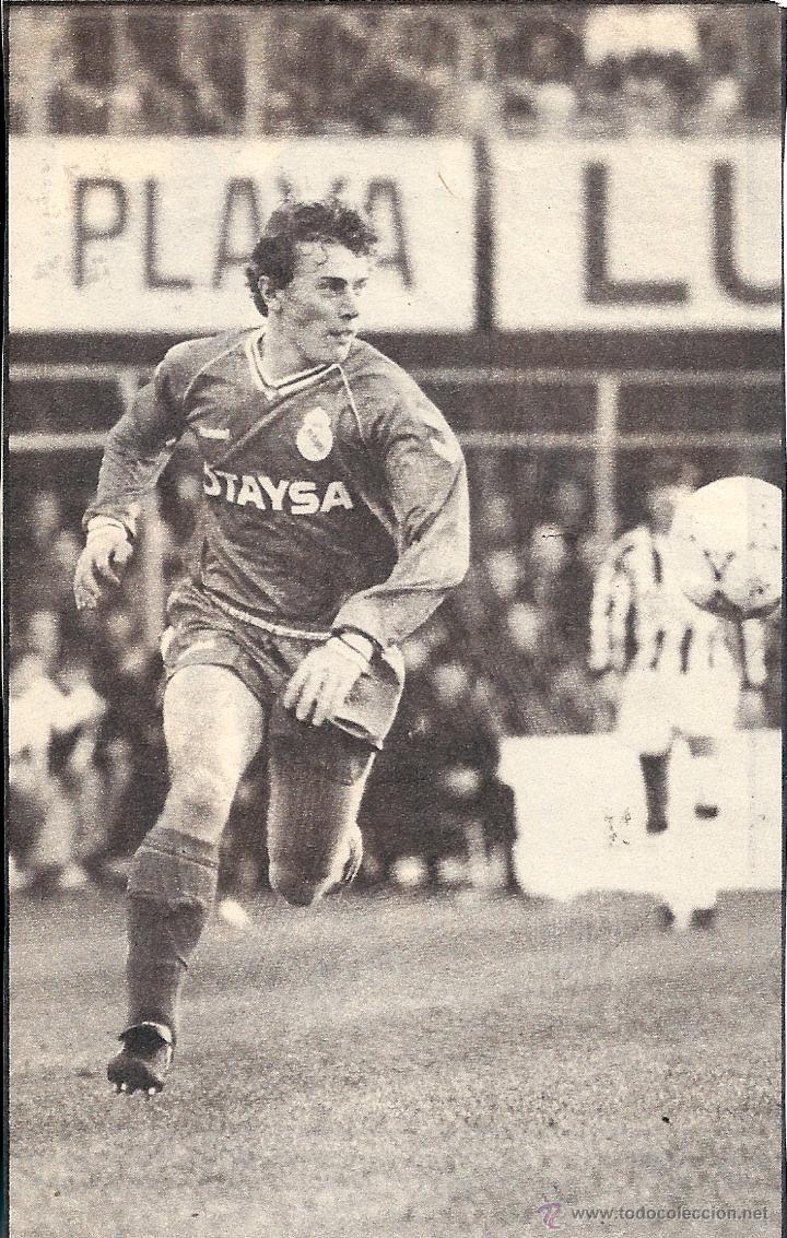 Collezionismo sportivo: REAL MADRID. Recorte de EMILIO BUTRAGUE&Ntilde;O