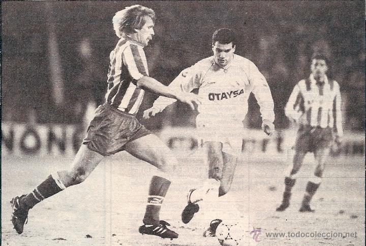 Collezionismo sportivo: ATL&Eacute;TICO DE MADRID: Recorte de BERND SCHUSTER en acci&oacute;n