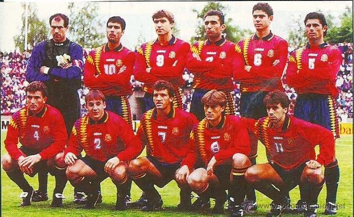 Collezionismo sportivo: SELECCI&Oacute;N ESPA&Ntilde;OLA DE F&Uacute;TBOL: Recorte de mediados de los a&ntilde;os 90