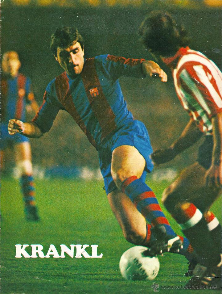 Coleccionismo deportivo: BAR&Ccedil;A: Minip&oacute;ster de HANSI KRANKL. 1978 - Foto 1