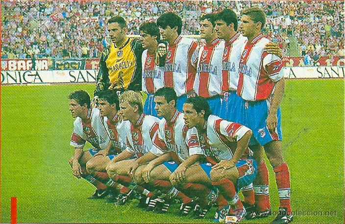 Collezionismo sportivo: ATL&Eacute;TICO DE MADRID: Recorte del equipo Subcampe&oacute;n de Copa de 1999